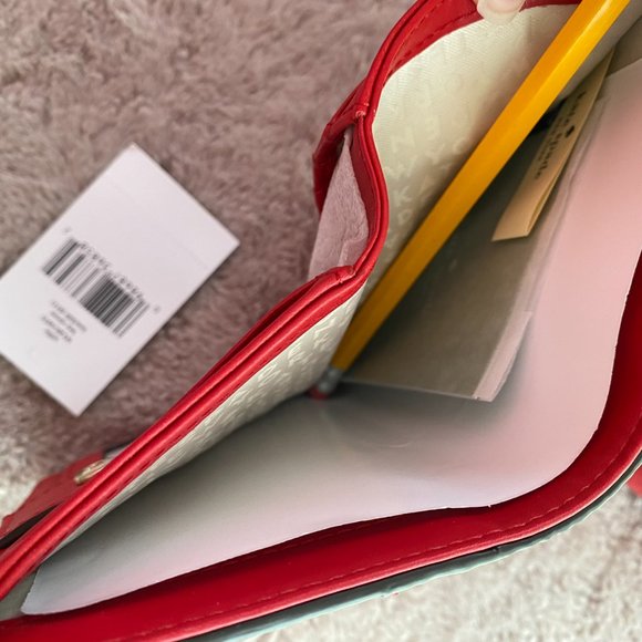 KATE SPADE Bay Street Small Rachelle Satchel and Tellie Wallet in HOT CHILI - Picture 14 of 15